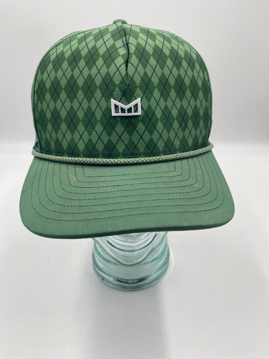 Melin Other - Melin Odyssey Hydro Hat Size XL Green Argyle SnapBack Golf Outdoor Cap